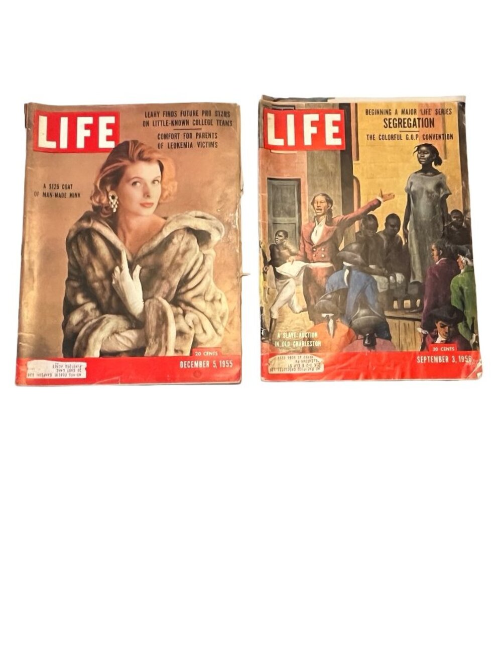 Vintage 1950s Magazine Slavery Feature Eisenhower Adlai Political Issue Mid Cent